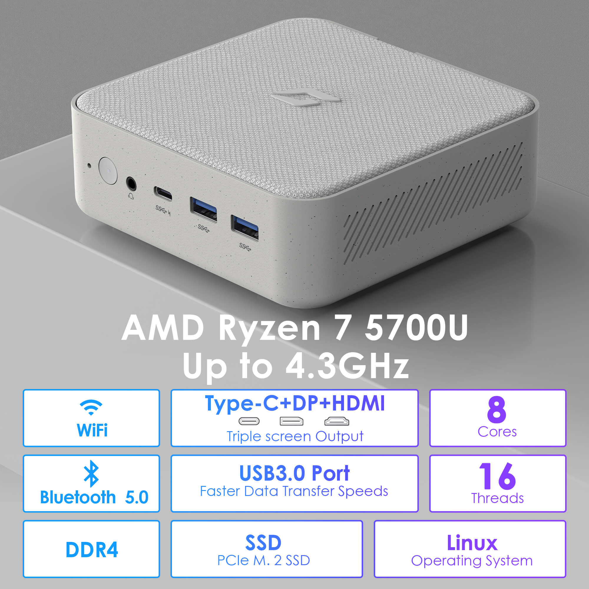 CyberGeek Mini PC Linux 5700U CyberGeek Mini PC Linux 5700U